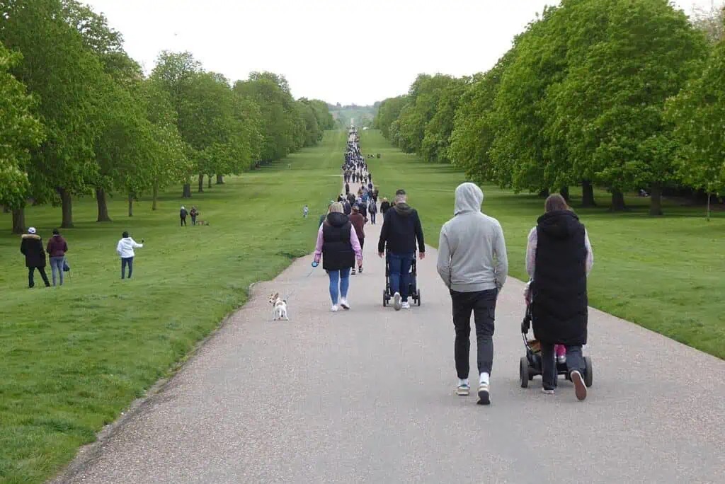 Đi bộ - hoạt động thể chất đơn giản