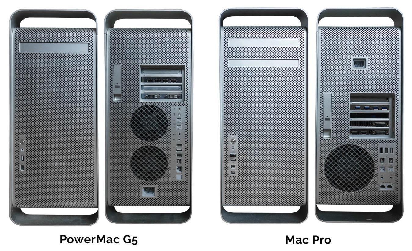 So sánh PowerMac G5 và Mac Pro