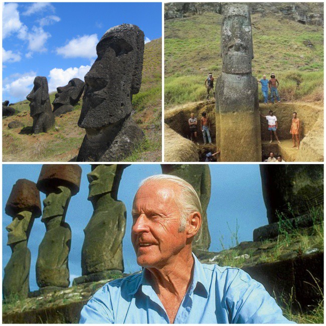 Bức tượng Moai trên Đảo Phục Sinh