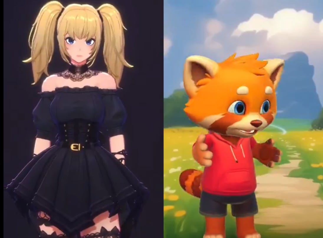 Tính năng mới của Grok: tạo ra bạn đồng hành ảo cho người dùng - Ảnh chụp màn hình.