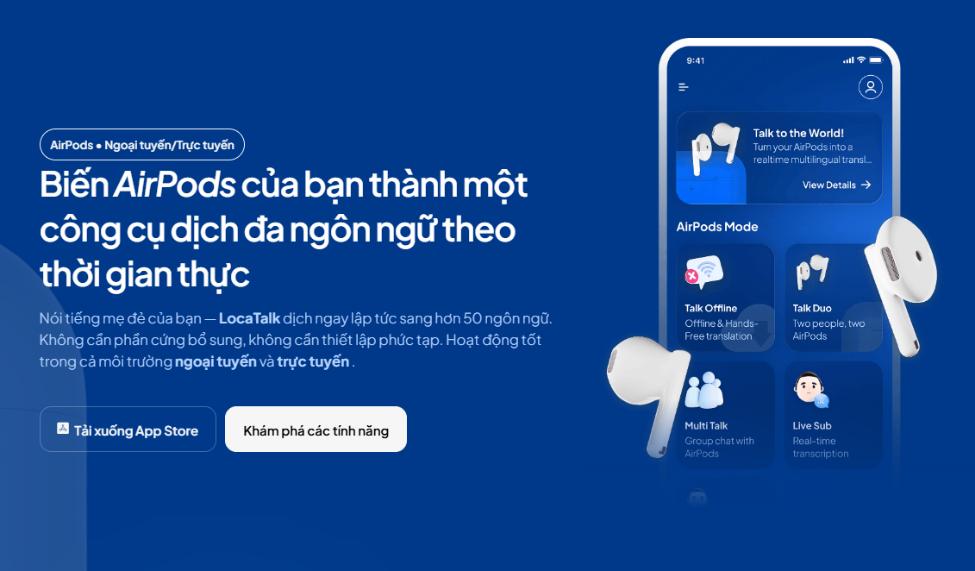 LocaTalk AI cho phép phiên dịch song ngữ nhiều ngôn ngữ