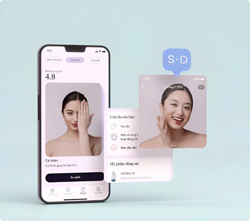 Ứng dụng AI phân tích da mặt tại Việt Nam