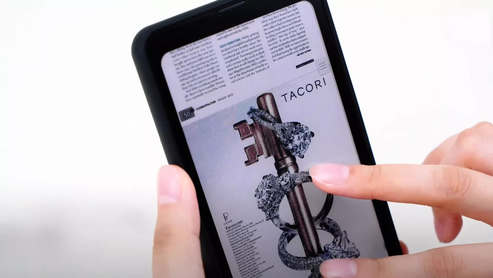 Màn hình Kaleido 3 màu với khả năng lướt văn bản không mỏi mắt