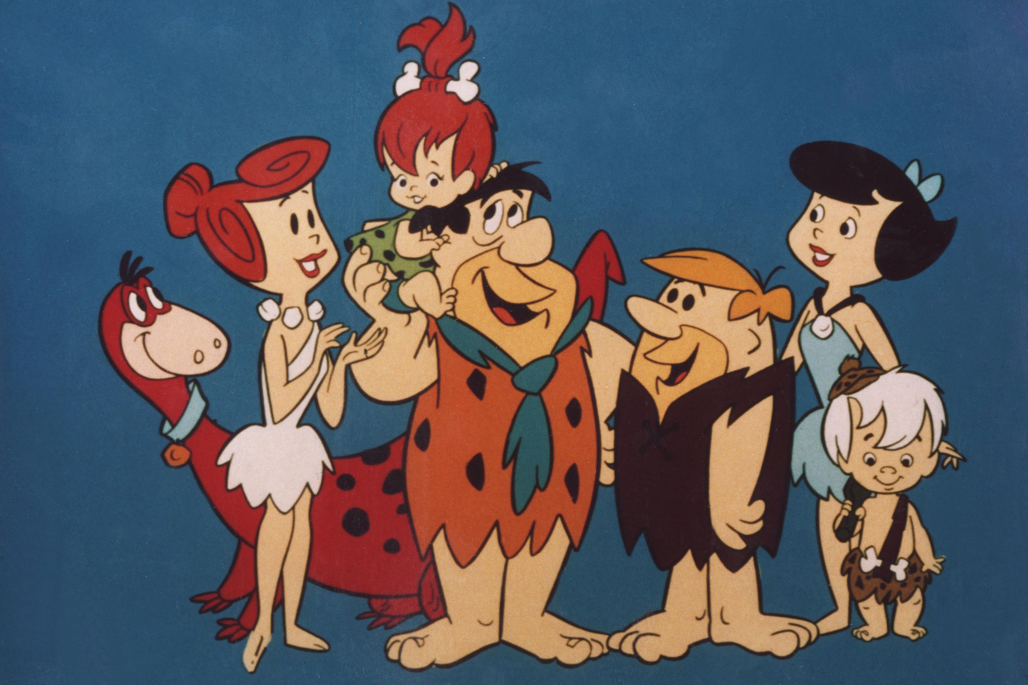 The Flintstones cùng gia đình Flintstone và Rubble tại thị trấn Bedrock