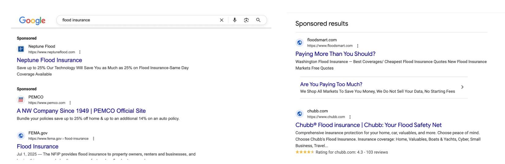 So sánh giao diện trước và sau khi gộp quảng cáo