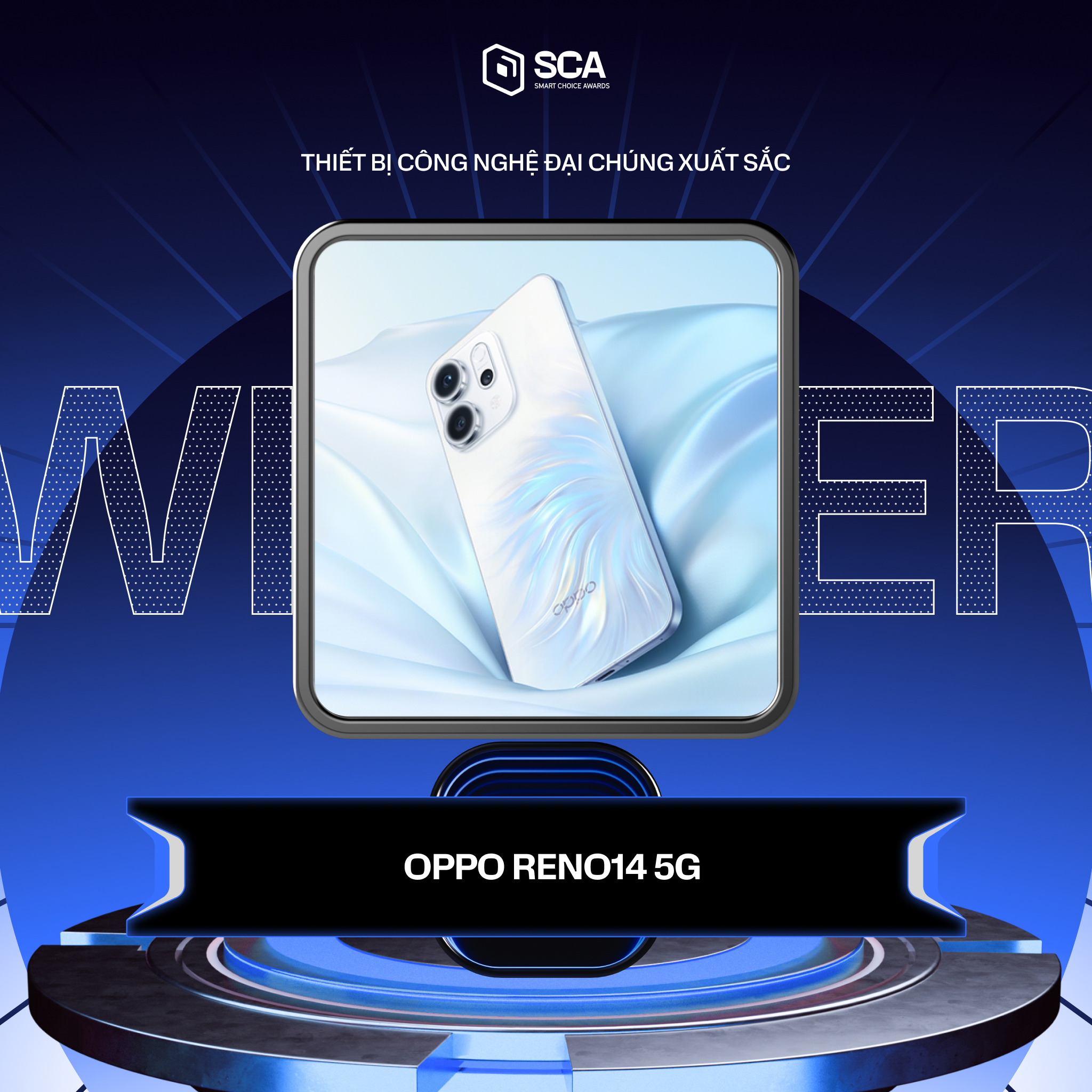 Sản phẩm, dịch vụ xuất sắc tại Smart Choice Awards 2025 - Ảnh 4 Điện thoại OPPO Reno14 5G nhận giải thưởng