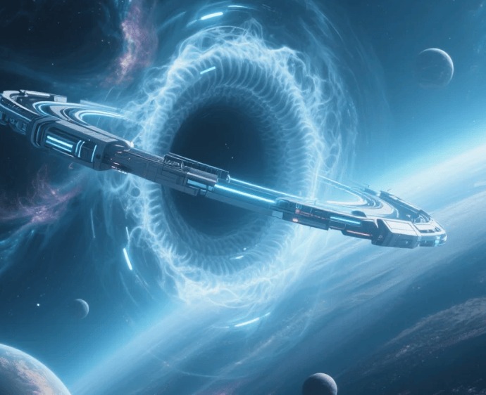 Hình ảnh minh họa lỗ sâu như đường hầm không-thời gian