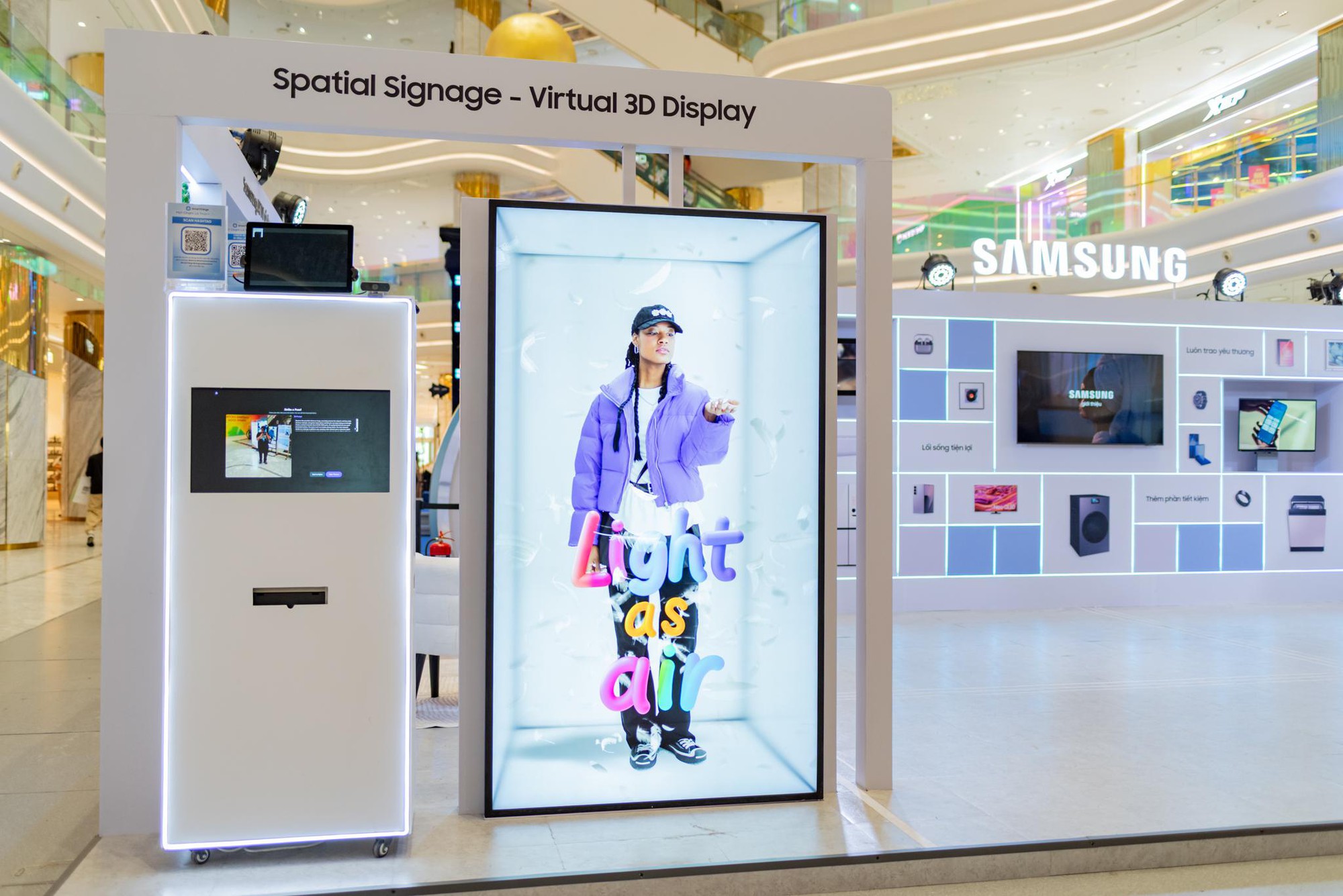 Màn hình Spatial 3D tại sự kiện Màn hình 3D nổi bật, thu hút người xem