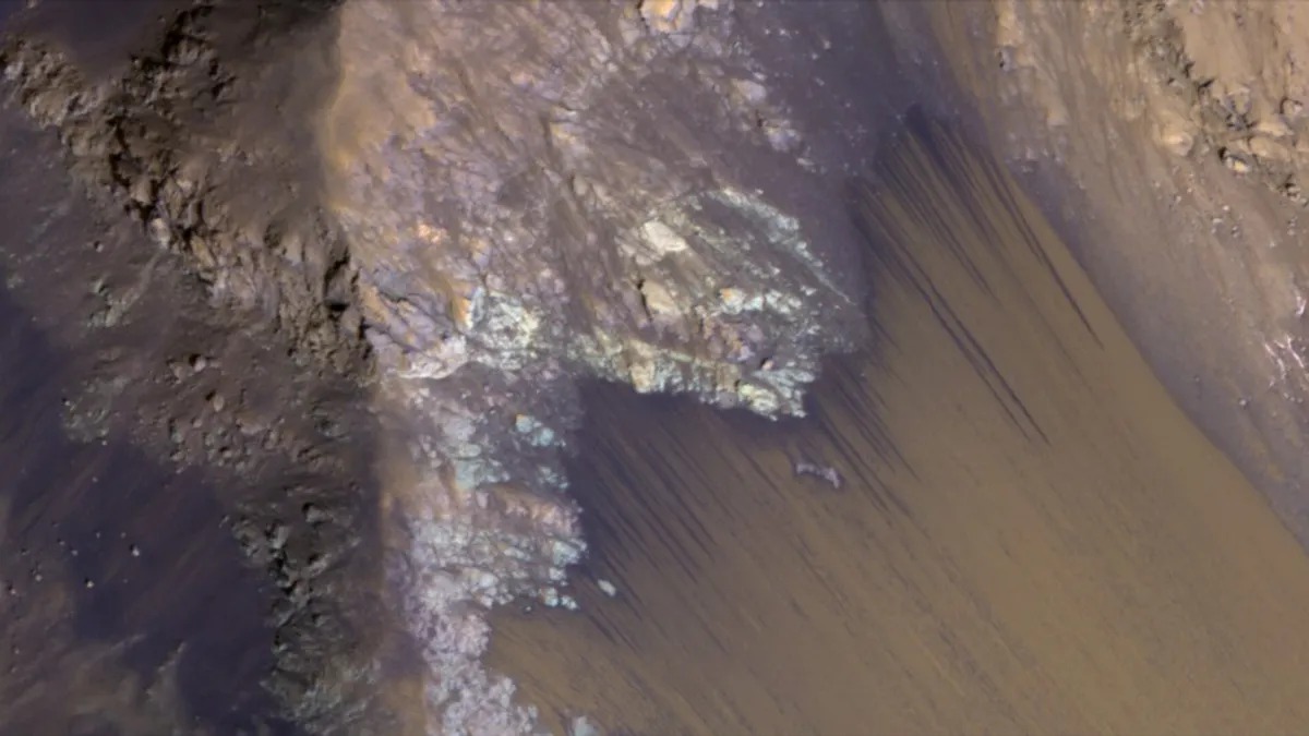 Hình ảnh minh họa vùng cấm trên Sao Hỏa